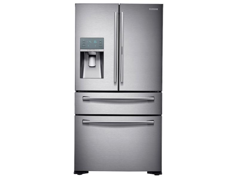 22 cu. ft. Food Showcase Counter Depth 4-Door French Door Refrigerator in Stainless Steel