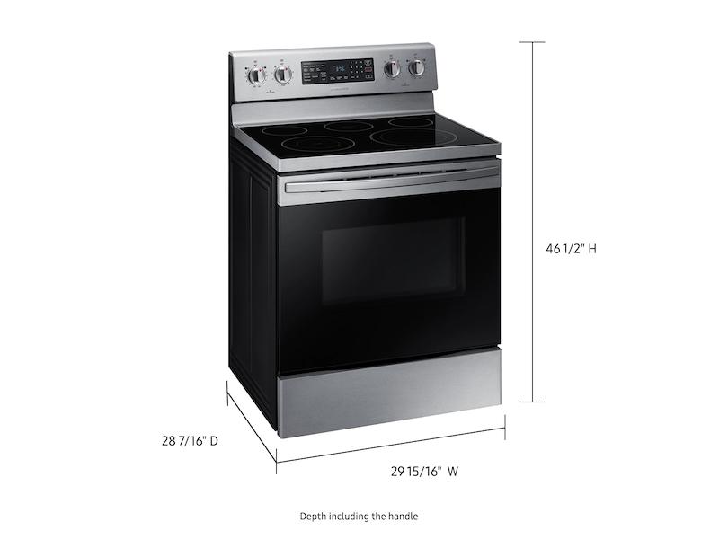 5.9 cu. ft. Freestanding Electric Range with Convection in Stainless Steel