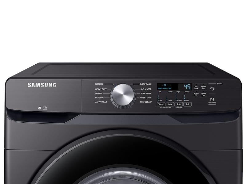 4.5 cu. ft. Front Load Washer with Vibration Reduction Technology+ in Brushed Black