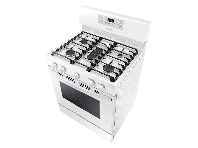 5.8 cu. ft. Freestanding Gas Range with Convection in White