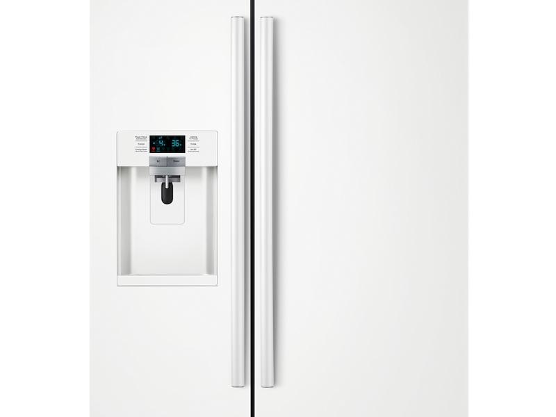 22 cu. ft. Counter Depth Side-by-Side Refrigerator in White