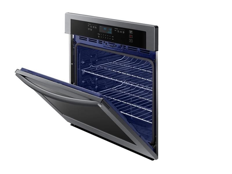 30" Single Wall Oven in Black Stainless Steel