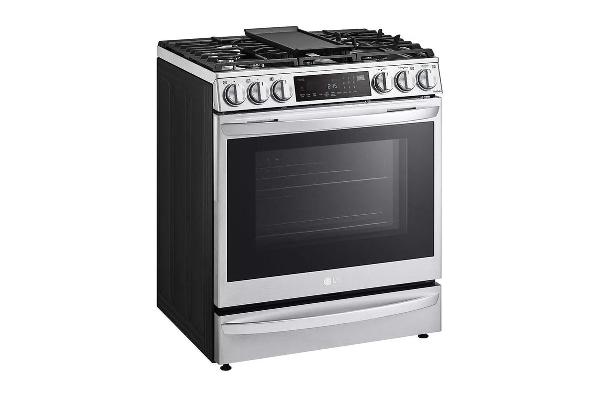 6.3 cu. ft. Smart Gas Slide-in Range with InstaView® ProBake Convection®, Air Fry, and Air Sous Vide