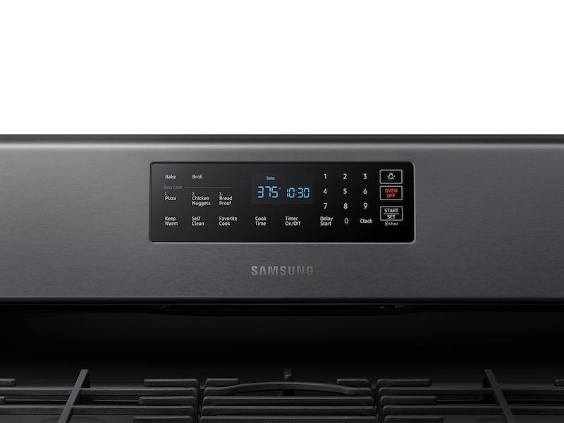 5.8 cu. ft. Freestanding Gas Range in Black Stainless Steel