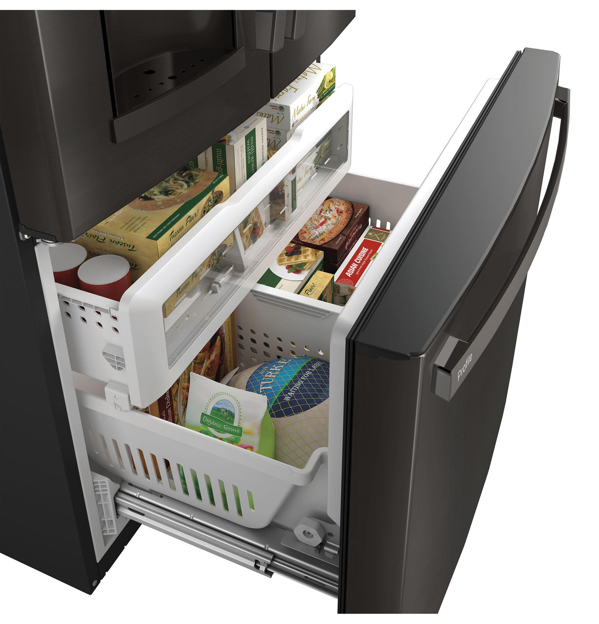 GE Profile™ Series ENERGY STAR® 22.2 Cu. Ft. Counter-Depth French-Door Refrigerator with Keurig® K-Cup® Brewing System