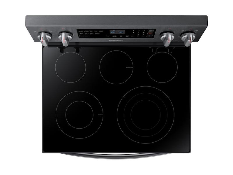 5.9 cu. ft. Freestanding Electric Range with True Convection in Black Stainless Steel
