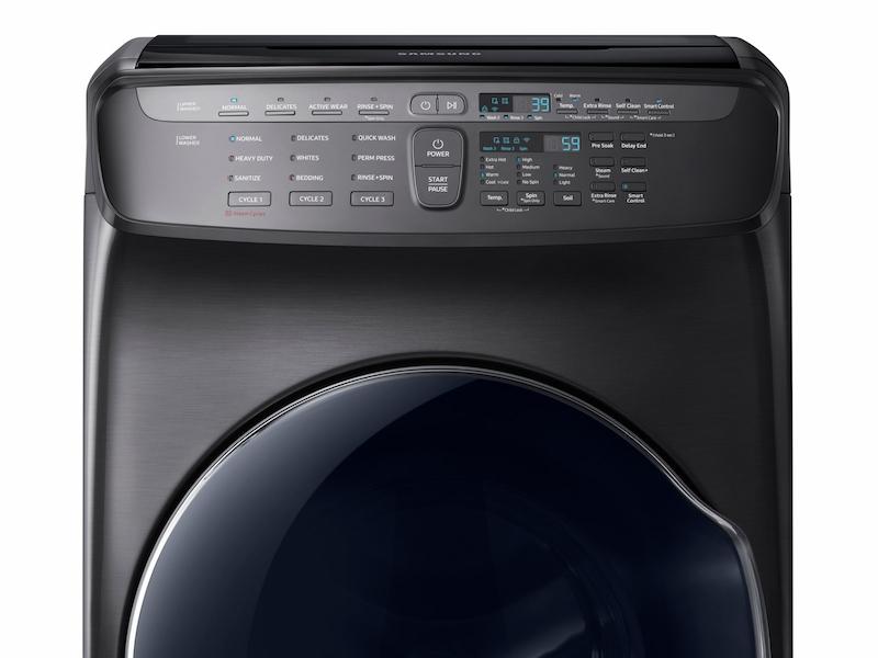 5.5 cu. ft. Smart Washer with FlexWash™ in Black Stainless Steel