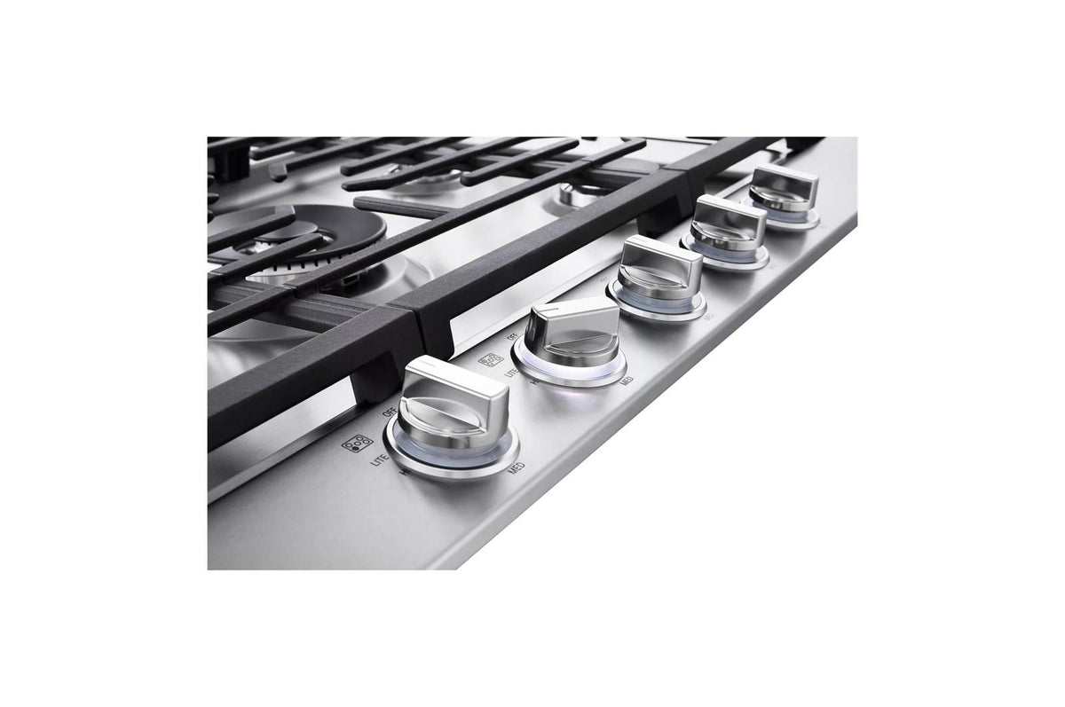 36" Smart Gas Cooktop with UltraHeat™ 22K BTU Dual Burner and LED Knobs