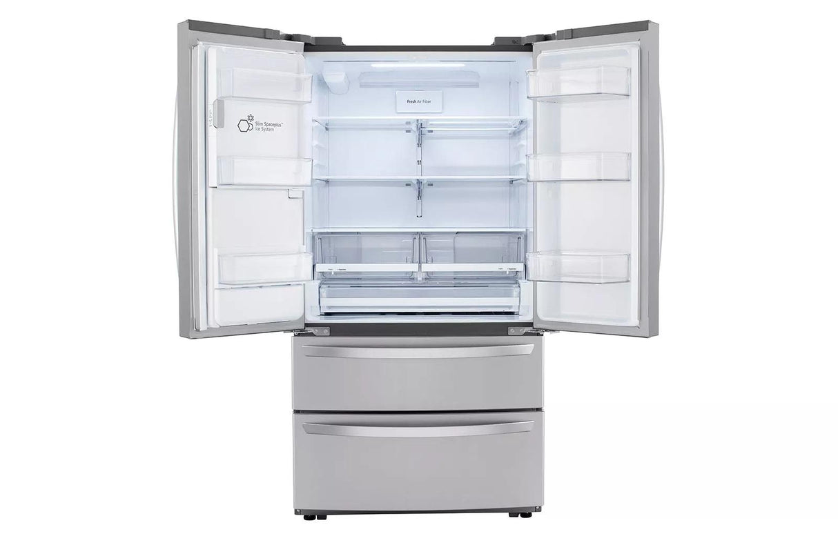 22 cu ft. Smart Counter Depth Double Freezer Refrigerator with Craft Ice™