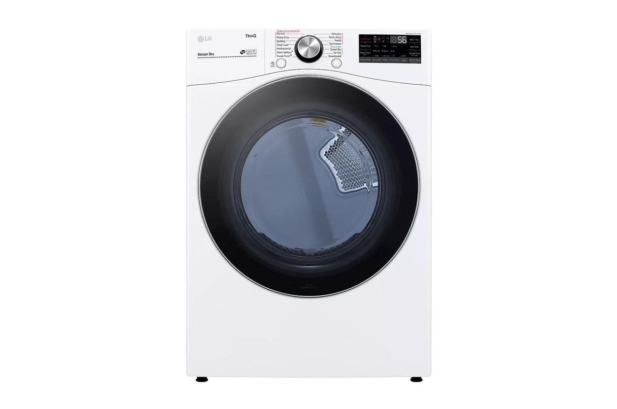 7.4 cu. ft. Ultra Large Capacity Smart wi-fi Enabled Front Load Gas Dryer with TurboSteam™ and Built-In Intelligence