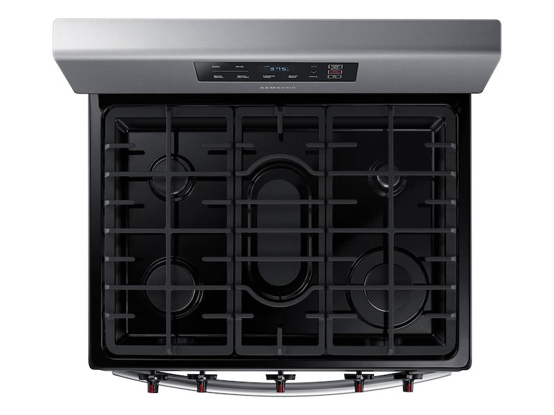 5.8 cu. ft. Freestanding Gas Range in Black Stainless Steel