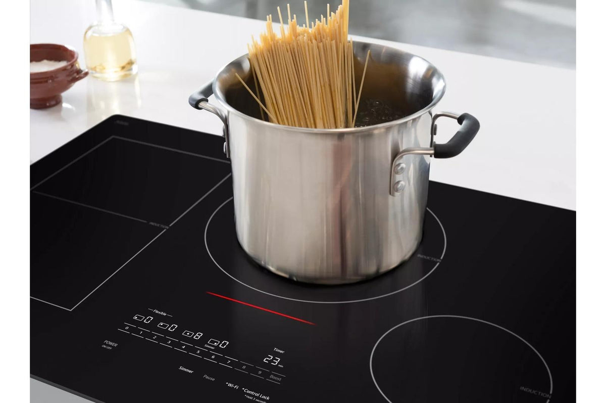 30" Induction Cooktop, 4 Elements, White Backlit, Red Bar, Bridge, ThinQ®