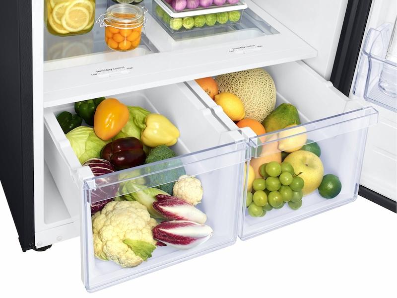 21 cu. ft. Top Freezer Refrigerator with FlexZone™ in Black Stainless Steel