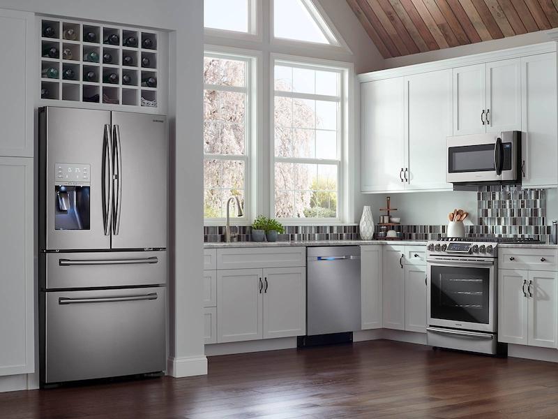 5.8 cu. ft. Slide-In Gas Range with True Convection in Black Stainless Steel