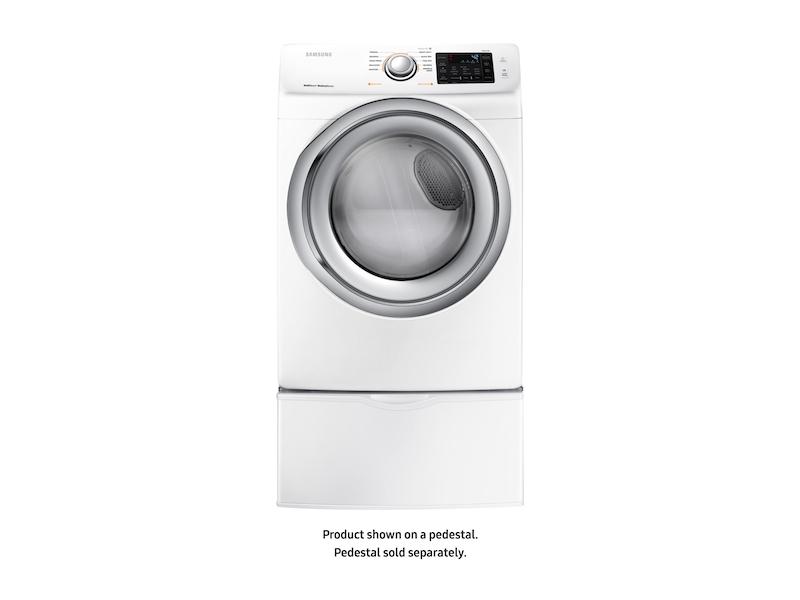 7.5 cu. ft. Gas Dryer with Steam in White