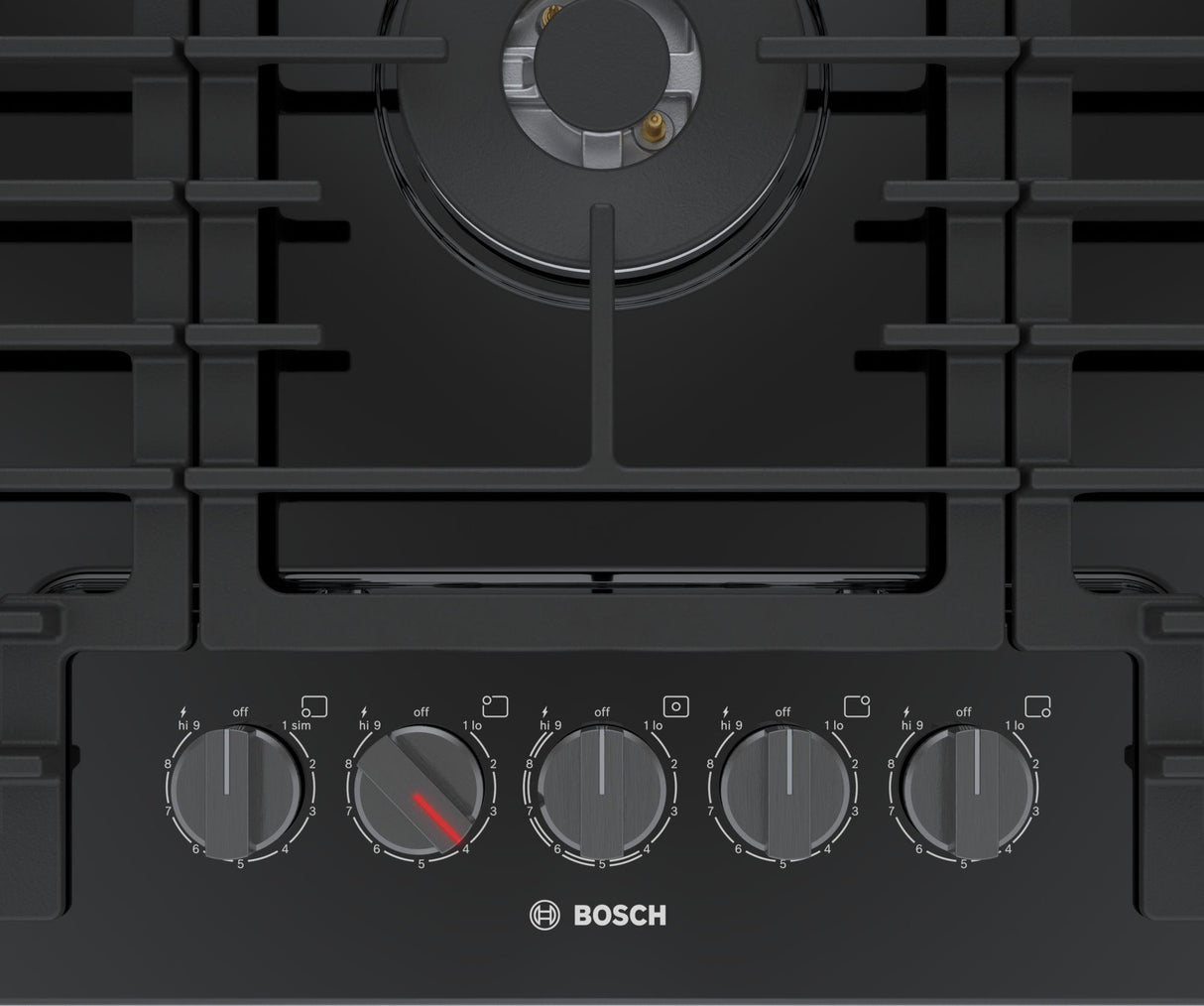 800 Series Gas Cooktop Black
