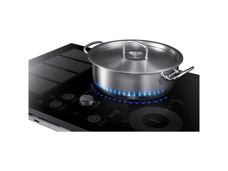 36" Smart Induction Cooktop in Black Stainless Steel