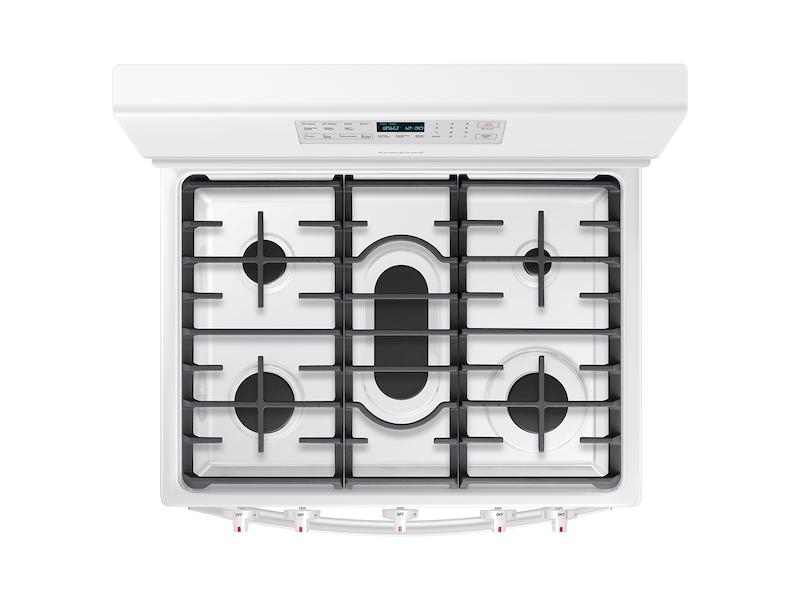 5.8 cu. ft. Freestanding Gas Range with Convection in White