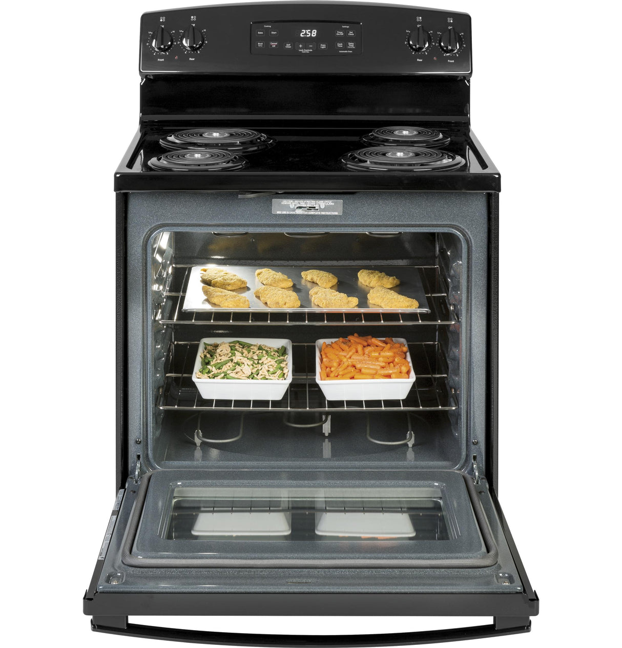 GE® 30" Free-Standing Self-Clean Electric Range