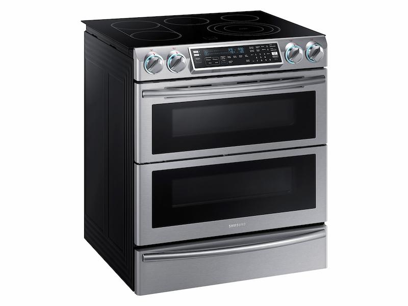 5.8 cu. ft. Slide-In Electric Range with Flex Duo™ & Dual Door in Stainless Steel