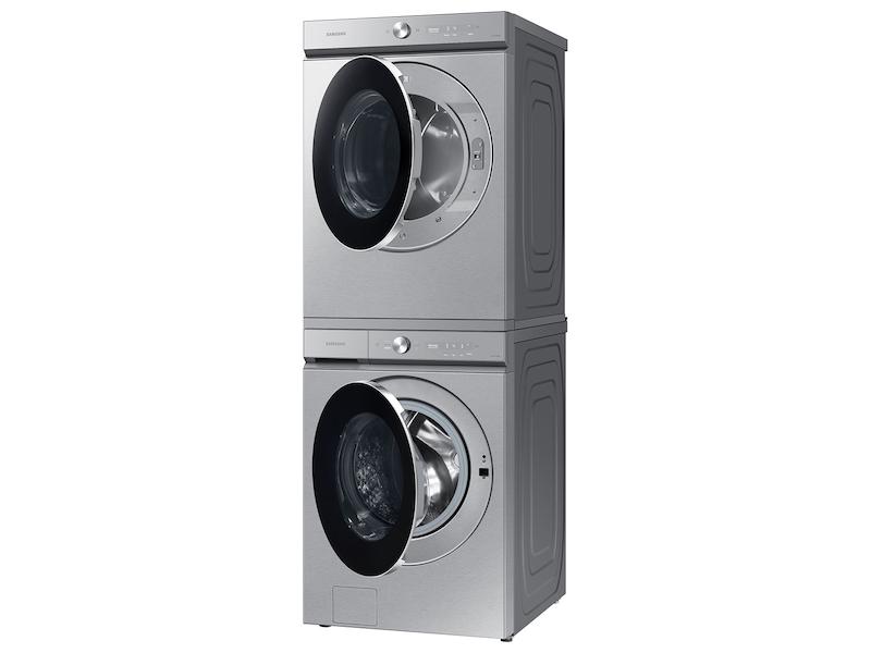Bespoke 5.3 cu. ft. Ultra Capacity Front Load Washer with AI OptiWash™ and Auto Dispense in Silver Steel