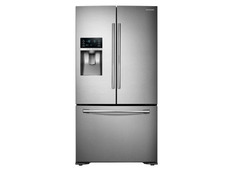 23 cu. ft. Food Showcase Counter Depth 3-Door Refrigerator in Stainless Steel
