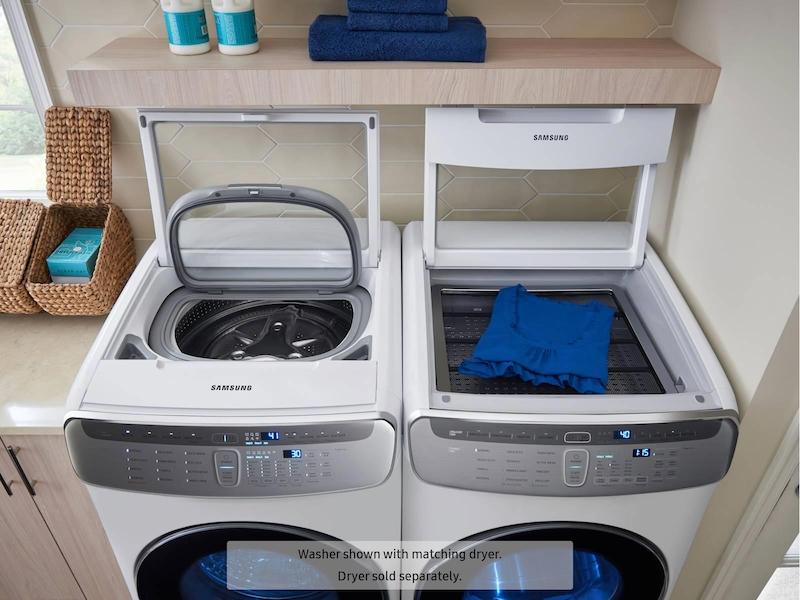 6.0 cu ft. Smart Washer with Flexwash in White