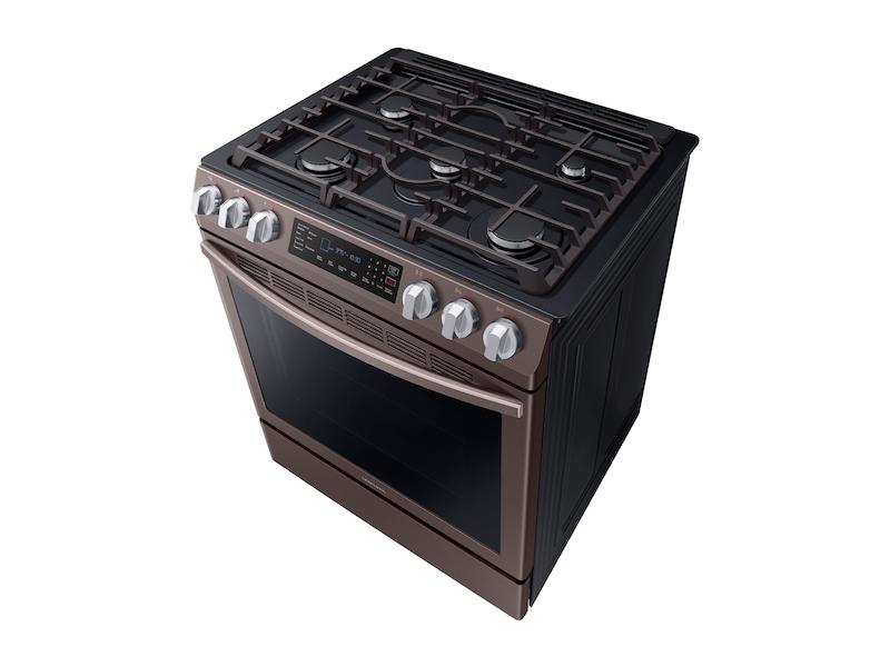 5.8 cu. ft. Slide-in Gas Range with Convection in Tuscan Stainless Steel