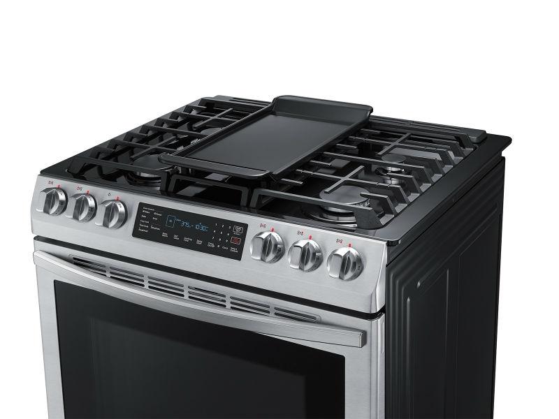 5.8 cu. ft. Slide-in Gas Range with Convection in Stainless Steel