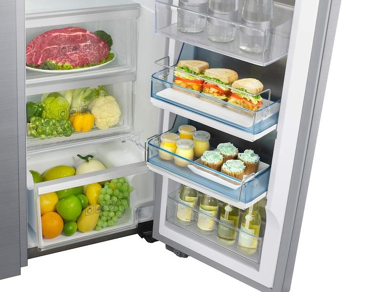 22 cu. ft. Food Showcase Counter Depth Side-by-Side Refrigerator with Metal Cooling in Stainless Steel