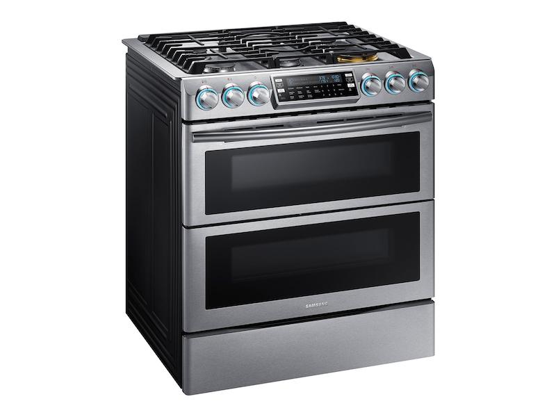 5.8 cu. ft. Slide-In Gas Range with Flex Duo™ & Dual Door in Stainless Steel