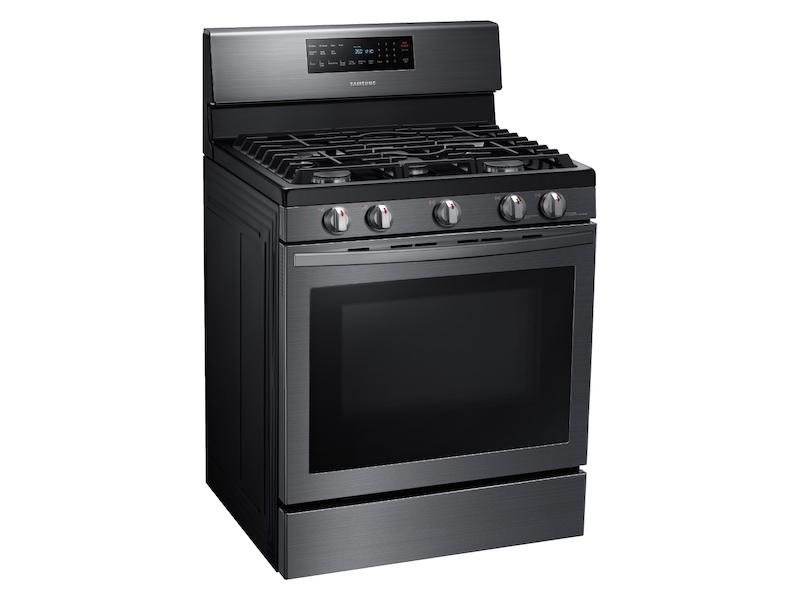 5.8 cu. ft. Freestanding Gas Range with Convection in Black Stainless Steel
