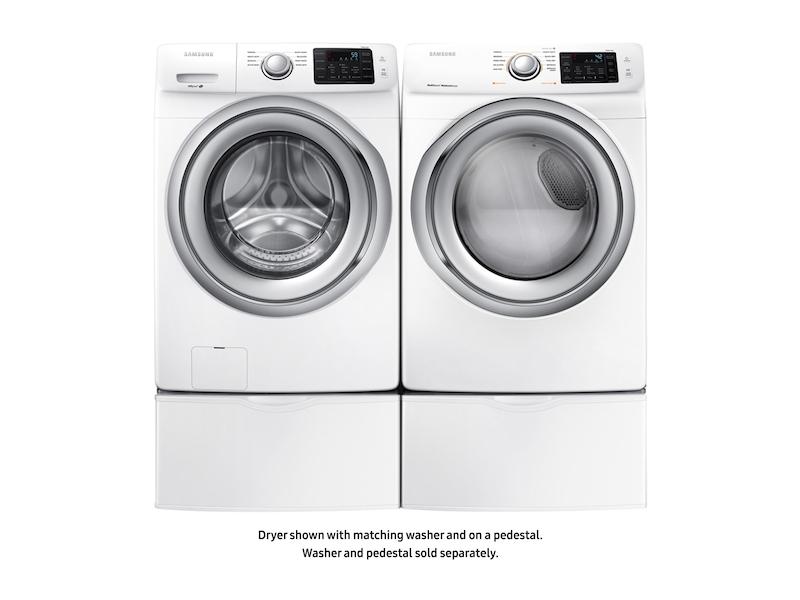 7.5 cu. ft. Electric Dryer with Steam in White