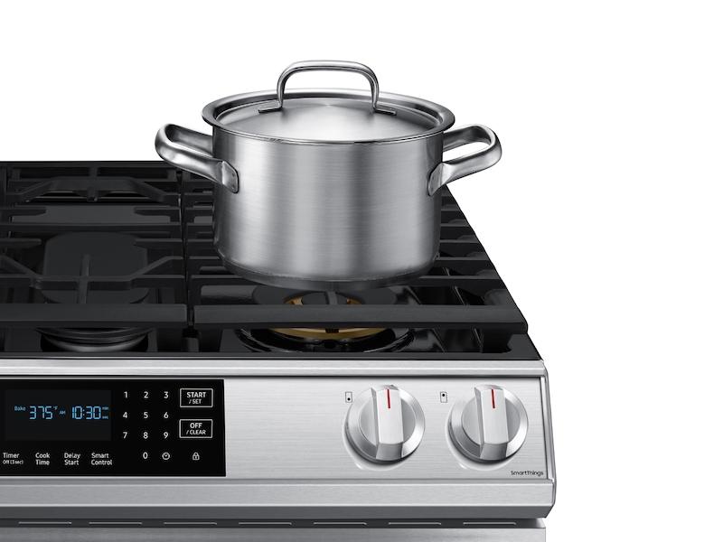 6.0 cu. ft. Smart Slide-in Gas Range with Air Fry in Stainless Steel