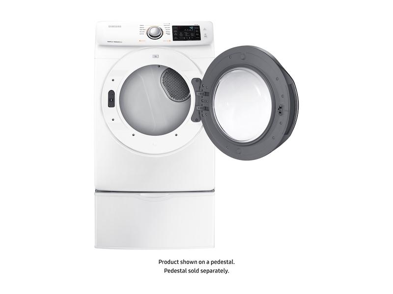 7.5 cu. ft. Electric Dryer with Steam in White
