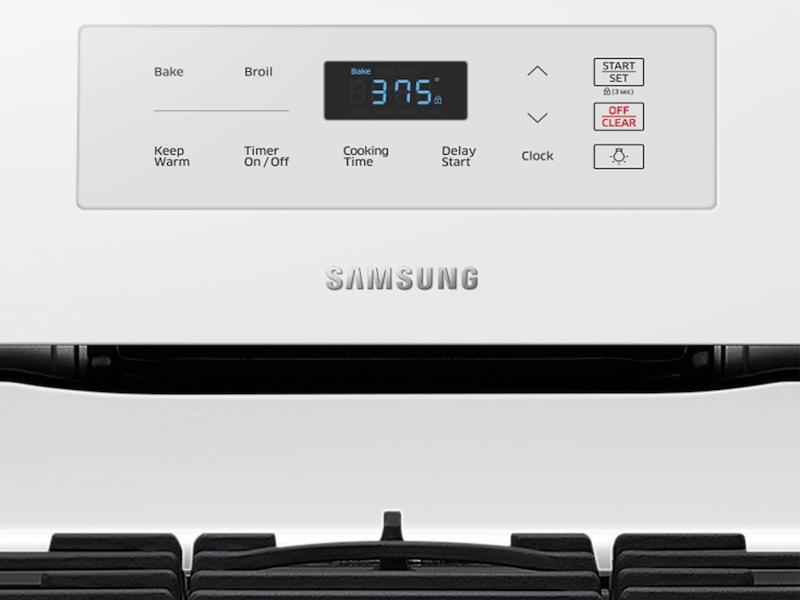 5.8 cu. ft. Freestanding Gas Range in White