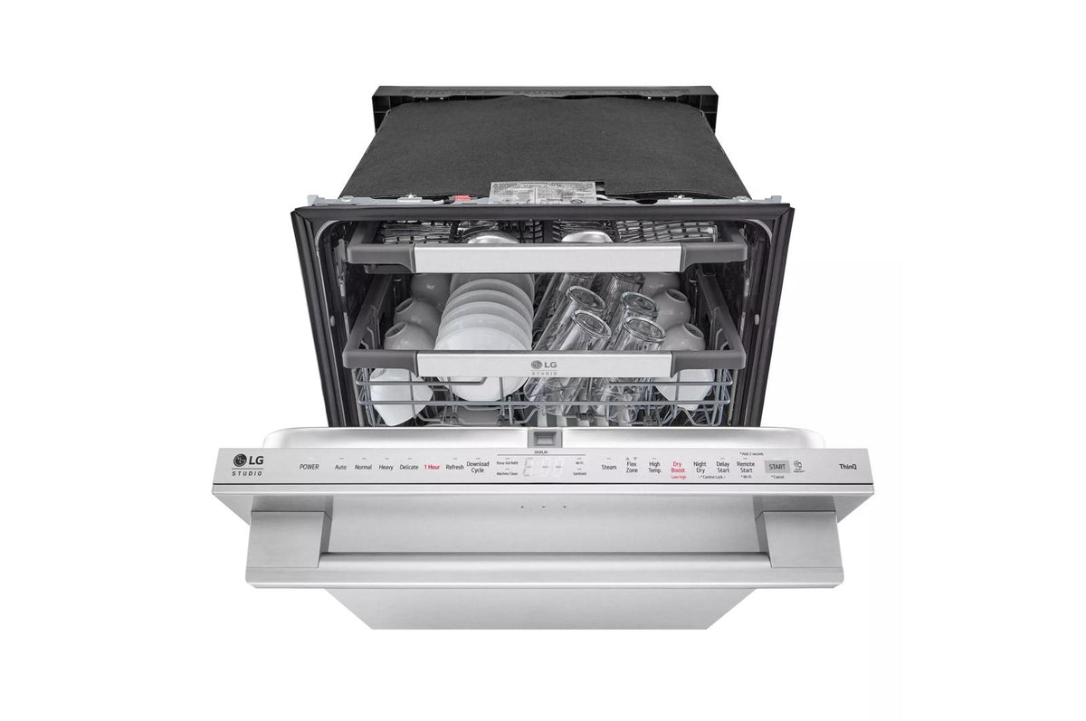 LG STUDIO Smart Top Control Dishwasher with 1-Hour Wash & Dry, QuadWash® Pro, TrueSteam® and Dynamic Heat Dry™