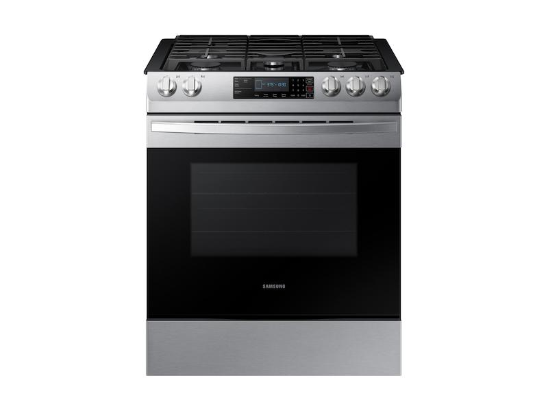5.8 cu. ft. 5 Burner Slide-in Gas Range in Stainless Steel