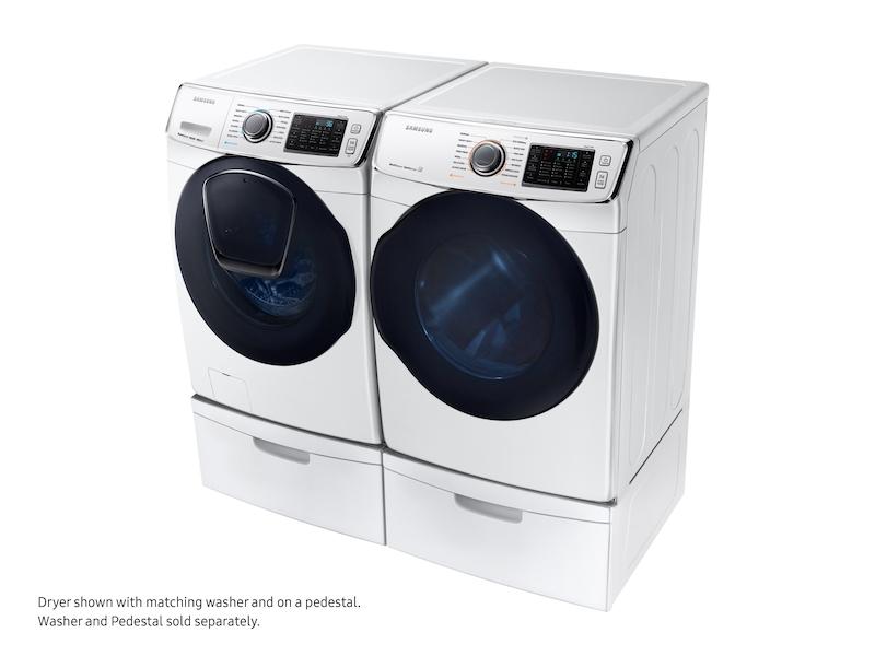 7.5 cu. ft. Smart Gas Dryer with MultiSteam™ in White