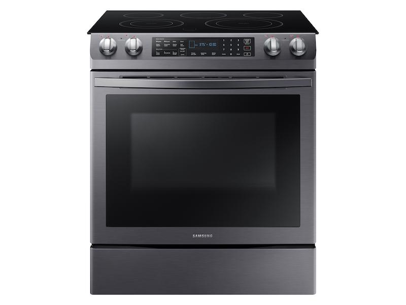 5.8 cu. ft. Slide-In Electric Range in Black Stainless Steel