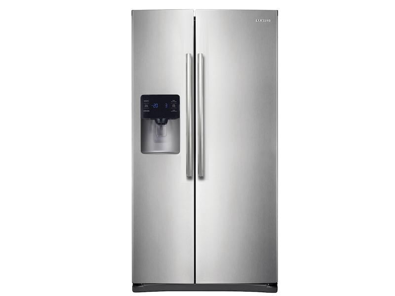 25 cu. ft. Side-by-Side Refrigerator with In-Door Ice Maker in Stainless Steel