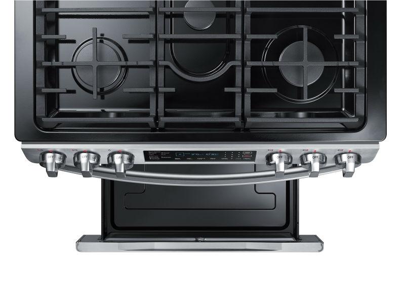 5.8 cu. ft. Slide-in Gas Range with Convection in Stainless Steel