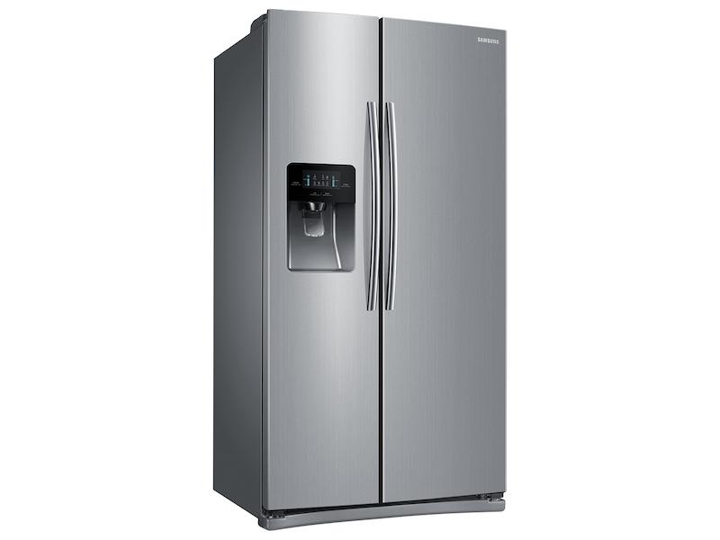 25 cu. ft. Side-by-Side Refrigerator with In-Door Ice Maker in Stainless Steel