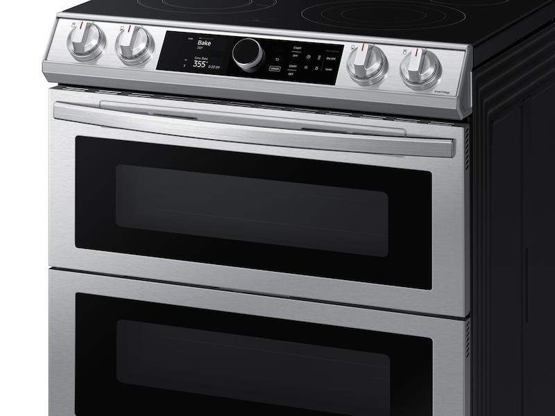 6.3 cu ft. Smart Slide-in Electric Range with Smart Dial, Air Fry, & Flex Duo™ in Stainless Steel