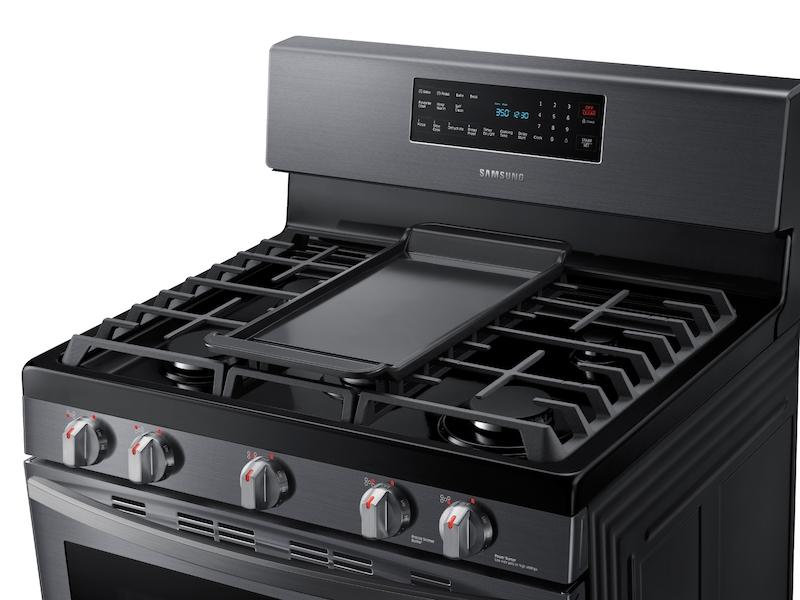 5.8 cu. ft. Freestanding Gas Range with Convection in Black Stainless Steel