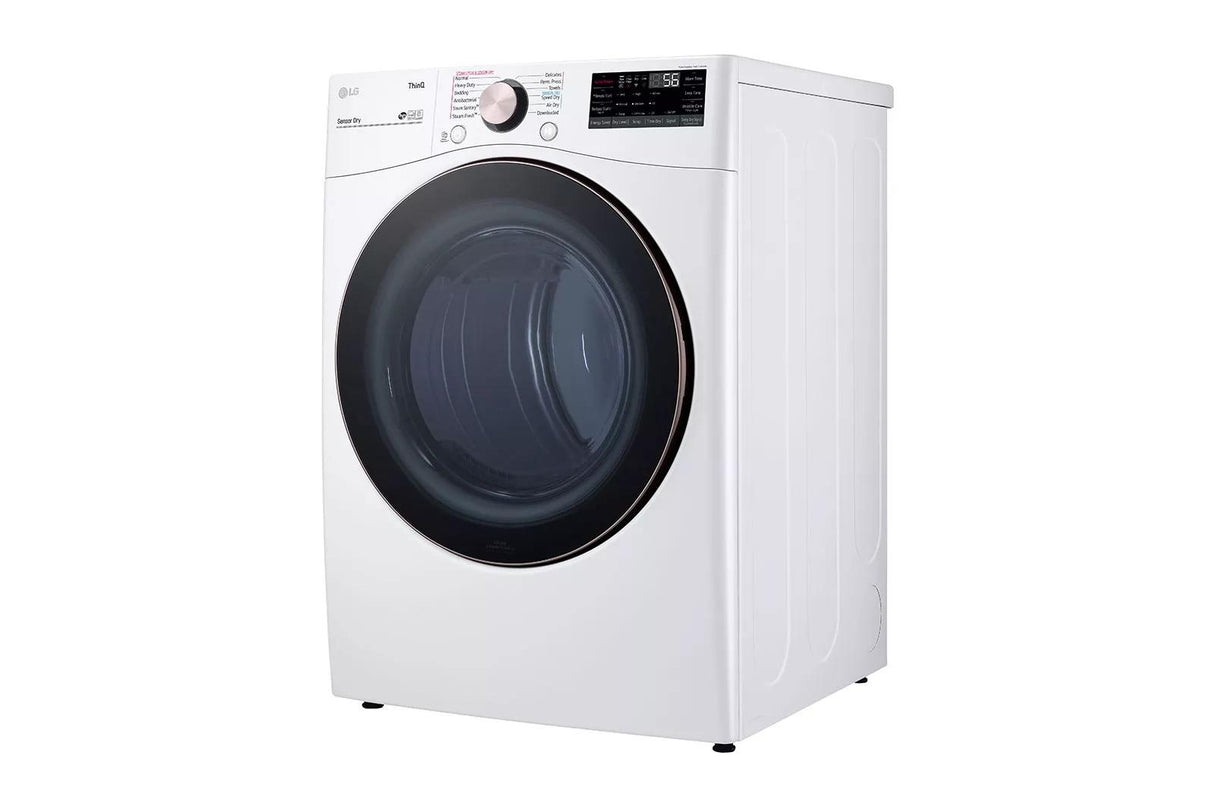 7.4 cu. ft. Large Capacity Front Load Gas Dryer - White