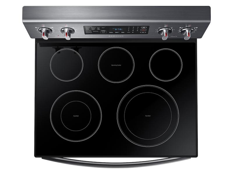 5.9 cu. ft. Freestanding Electric Range with Air Fry and Convection in Black Stainless Steel