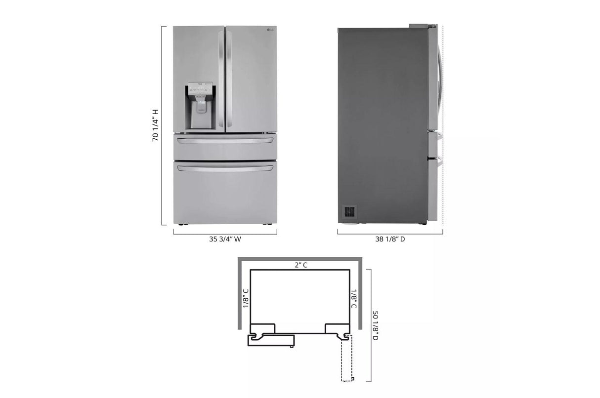 30 cu ft. Smart French Door Refrigerator with Craft Ice™ & Full-Convert™ Drawer