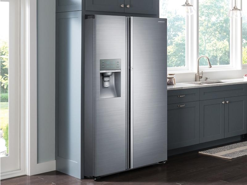 22 cu. ft. Food Showcase Counter Depth Side-by-Side Refrigerator with Metal Cooling in Stainless Steel
