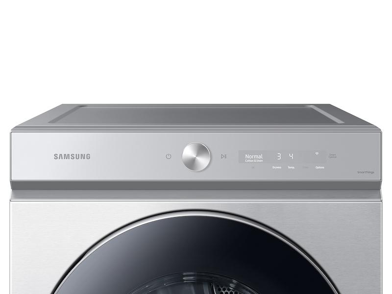 Bespoke 7.6 cu. ft. Ultra Capacity Electric Dryer with AI Optimal Dry and Super Speed Dry in Silver Steel